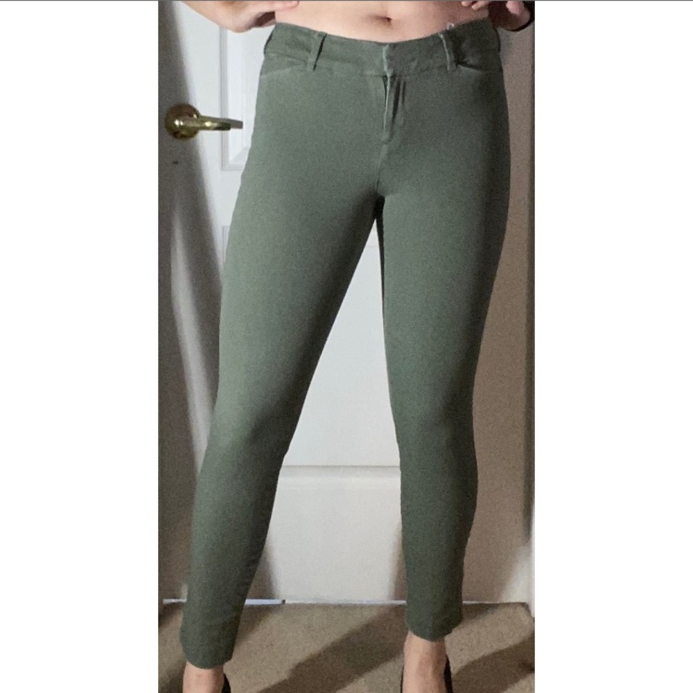 Olive StretchY Skinny Trousers